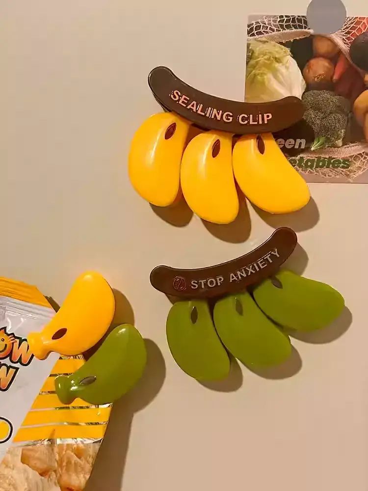 Otterware - Wholesale Kitchen Tool/Gadget - Magnetic Banana Multi-Clips (Set of 3 Sealers)15