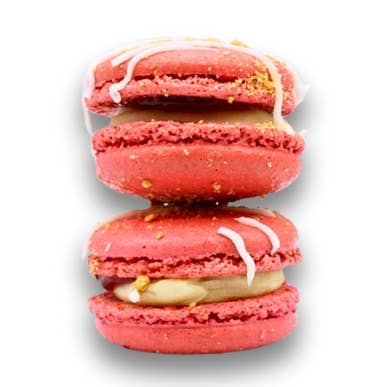 Macarons Strawberry Shortcake (35), Handmade for wholesale by PHIVI BOX