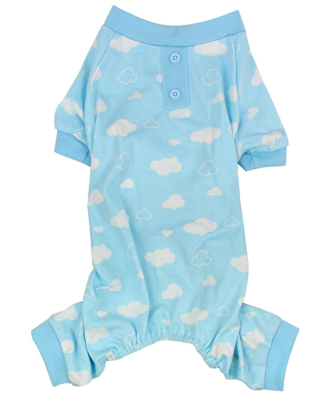 Parisian Pet® - Wholesale Pet Pajamas - Dog - Blue Cloud Pajama – Comfy & Warm Dog Pajamas for Bedtime