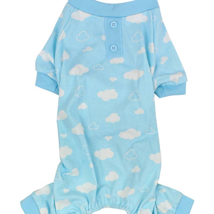 Parisian Pet® - Wholesale Pet Pajamas - Dog - Blue Cloud Pajama – Comfy & Warm Dog Pajamas for Bedtime0
