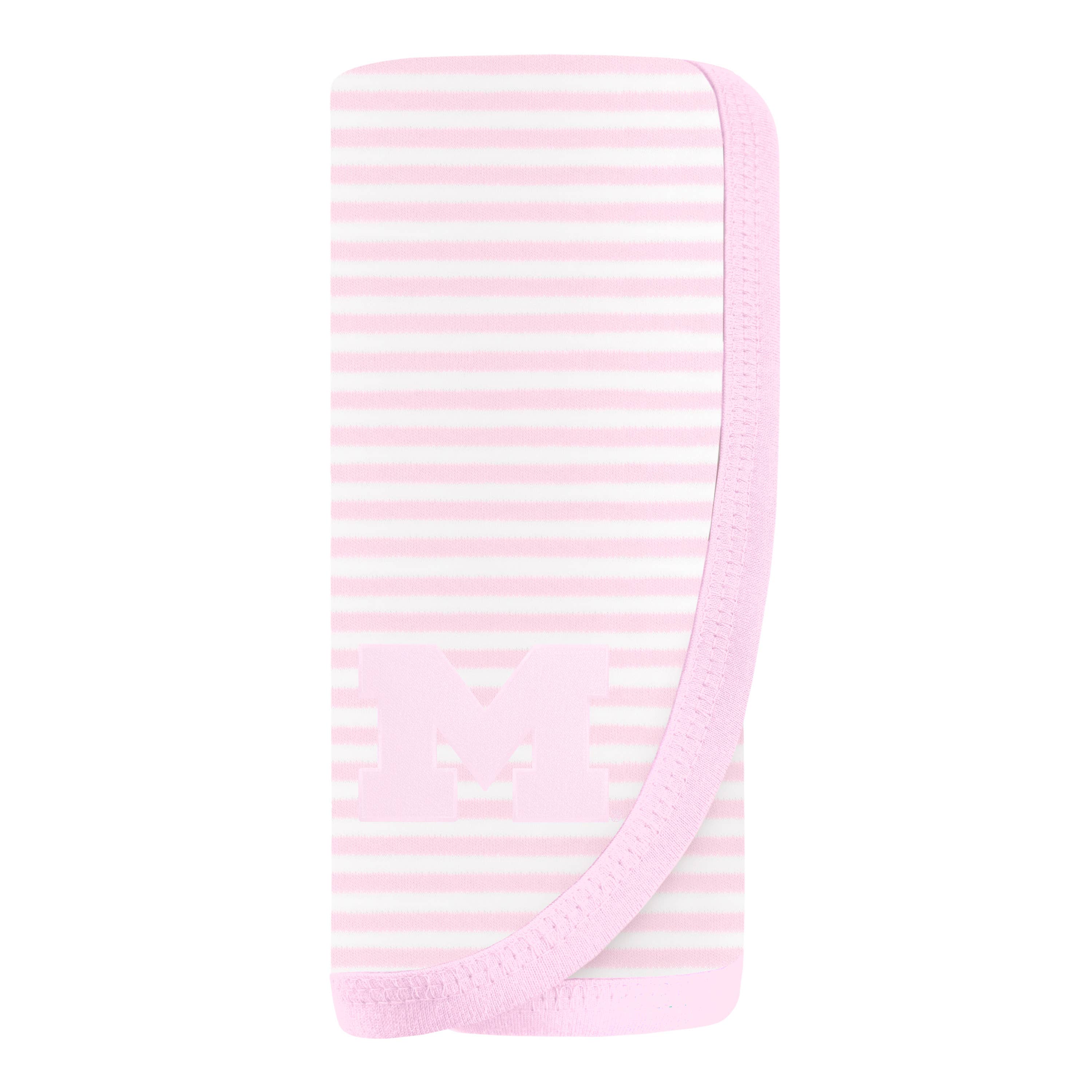 Creative Knitwear - Wholesale Bedding Blanket - Kids & Baby - Michigan Wolverines Striped Infant and Toddler Blanket2