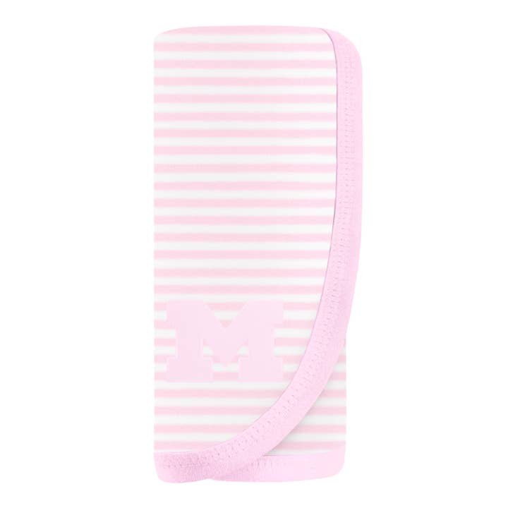 Creative Knitwear - Wholesale Bedding Blanket - Kids & Baby - Michigan Wolverines Striped Infant and Toddler Blanket2