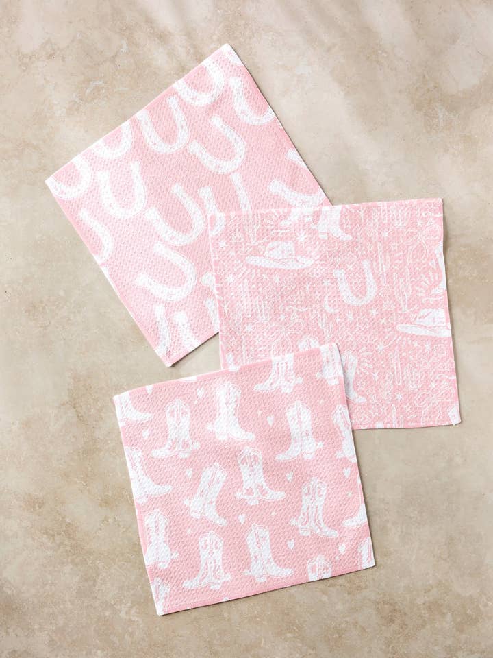 Set di strofinacci Chic Lucky Boots per la vendita all'ingrosso da parte di Geometry