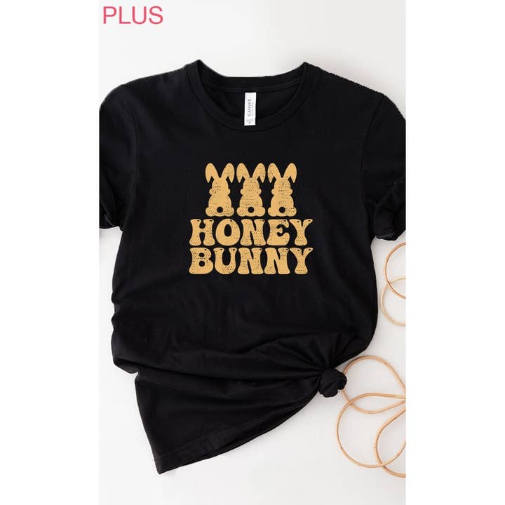 Tee Gráfico Mel Coelho Páscoa PLUS TAMANHO por atacado de Kissed Apparel