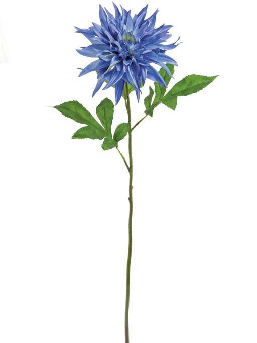 Flame Dahlia X1, 28", Blue for wholesale by Select Artificials, Inc.