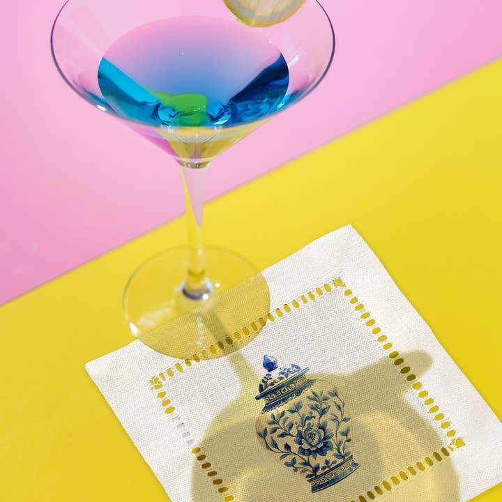 Jolitee - Wholesale Dinner & Cloth Napkin - Ginger Jar Hemstitch Napkins5