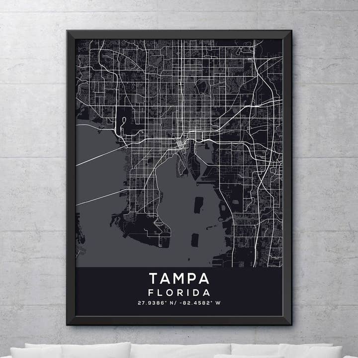 Tampa, Florida Mostrar mapa por atacado de Artable