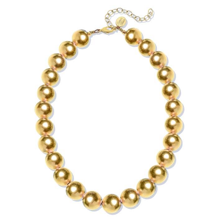 Susan Shaw - Wholesale Choker/Collar - Gold Plated Ball Choker