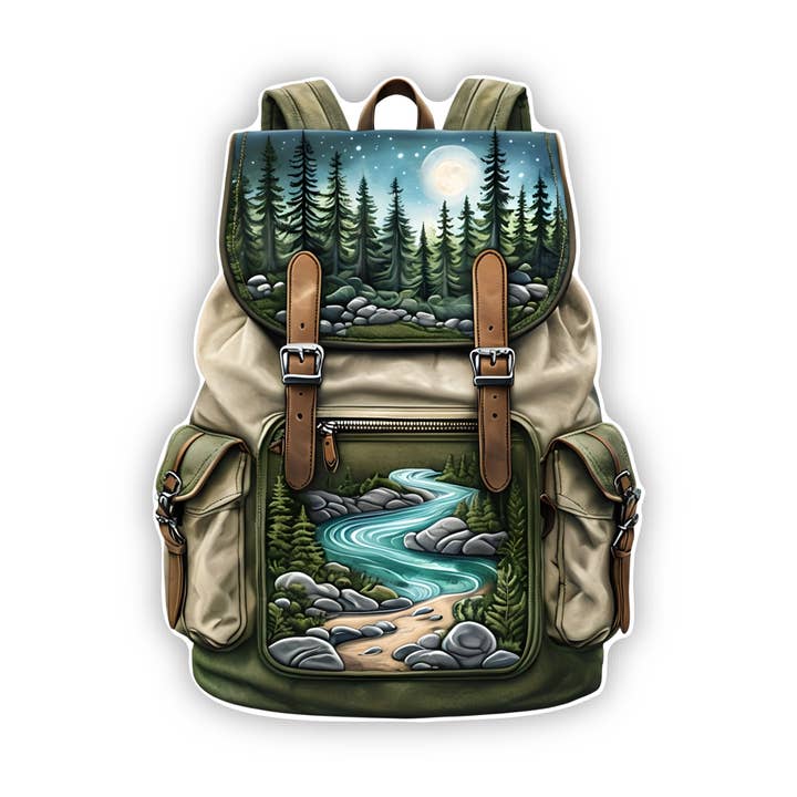 PiggyPrintStickers - Wholesale Sticker - Backpack Sticker | Mountain River Design | Vinyl Decal