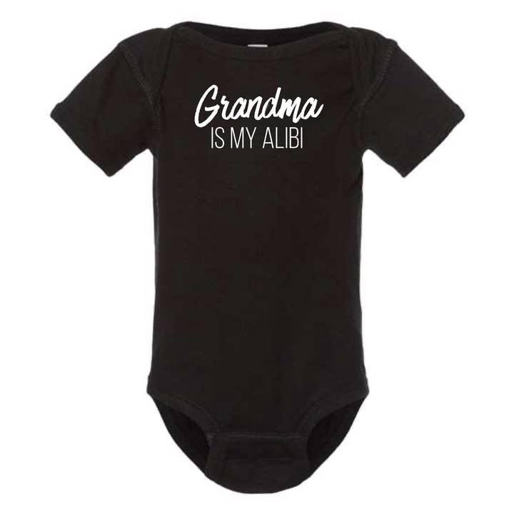 dkhandmade - Wholesale Bodysuit (Non-Footed) - Baby - GRANDMA IS MY ALIBI BABY ONESIE5