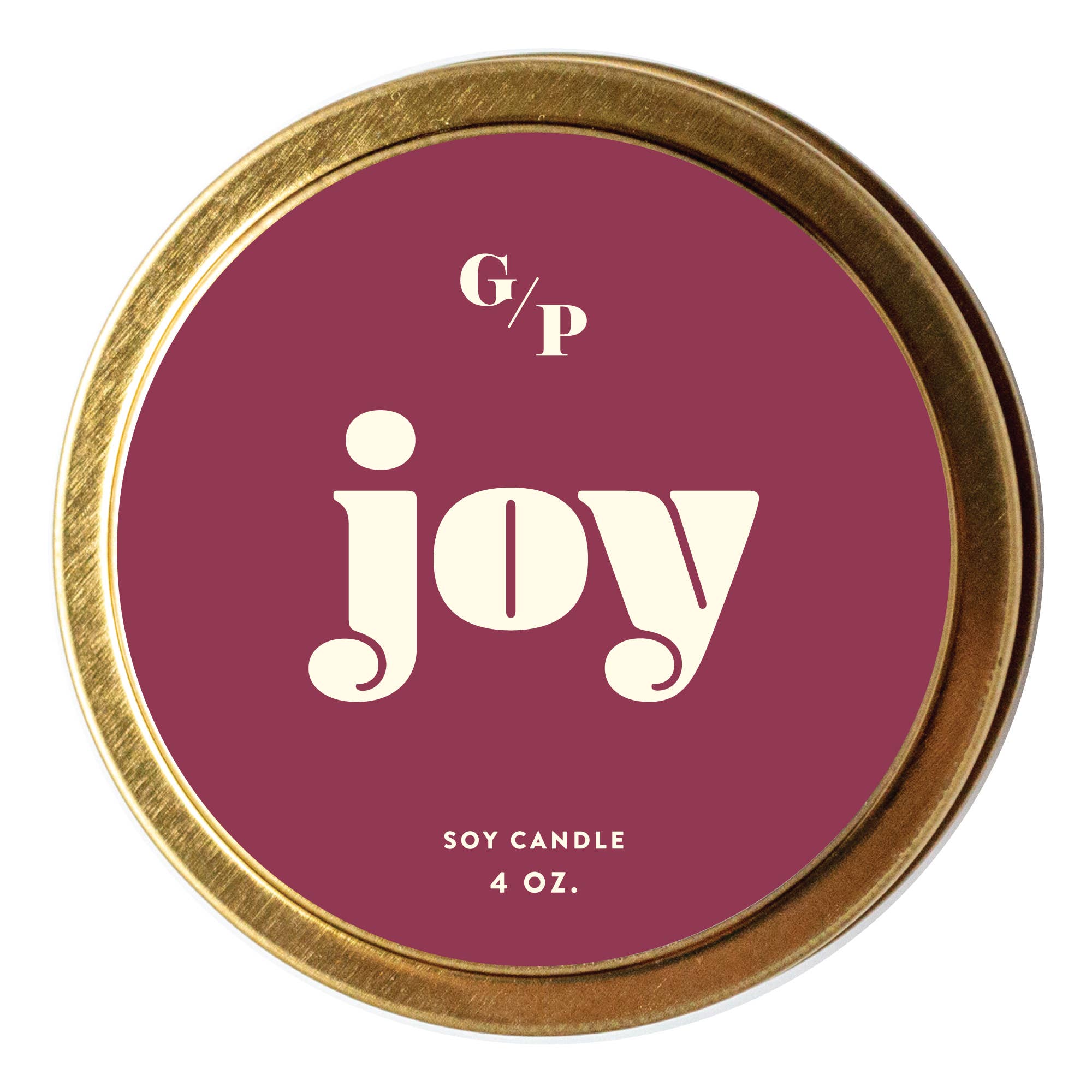 GP Candle Co. - Wholesale Travel Candles - Joy Just Because 4 oz. Candle Tin0