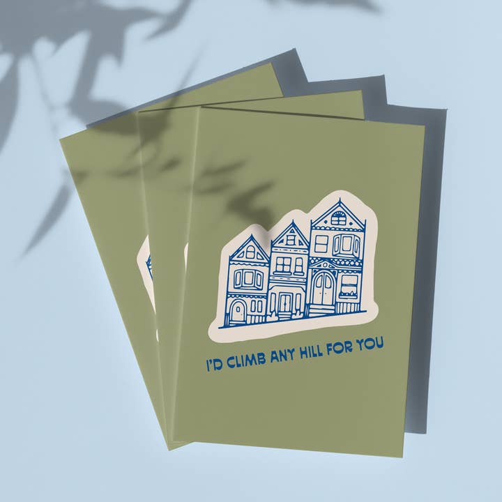 I'd Climb Any Hill For You For You Greeting Card for wholesale by By Aleisha