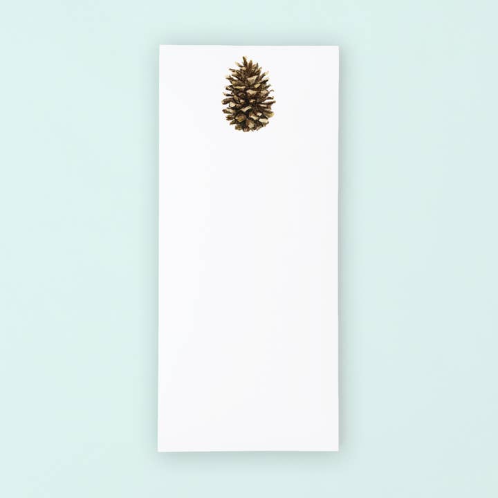 Pinecone Tall Notepad for wholesale by Taylor Paladino
