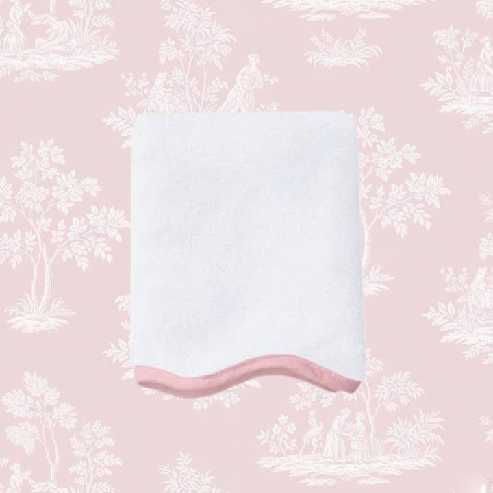 Lotus Linen – wholesale Bath mat – Luxury Scallop Piping Cotton Bath Mat106