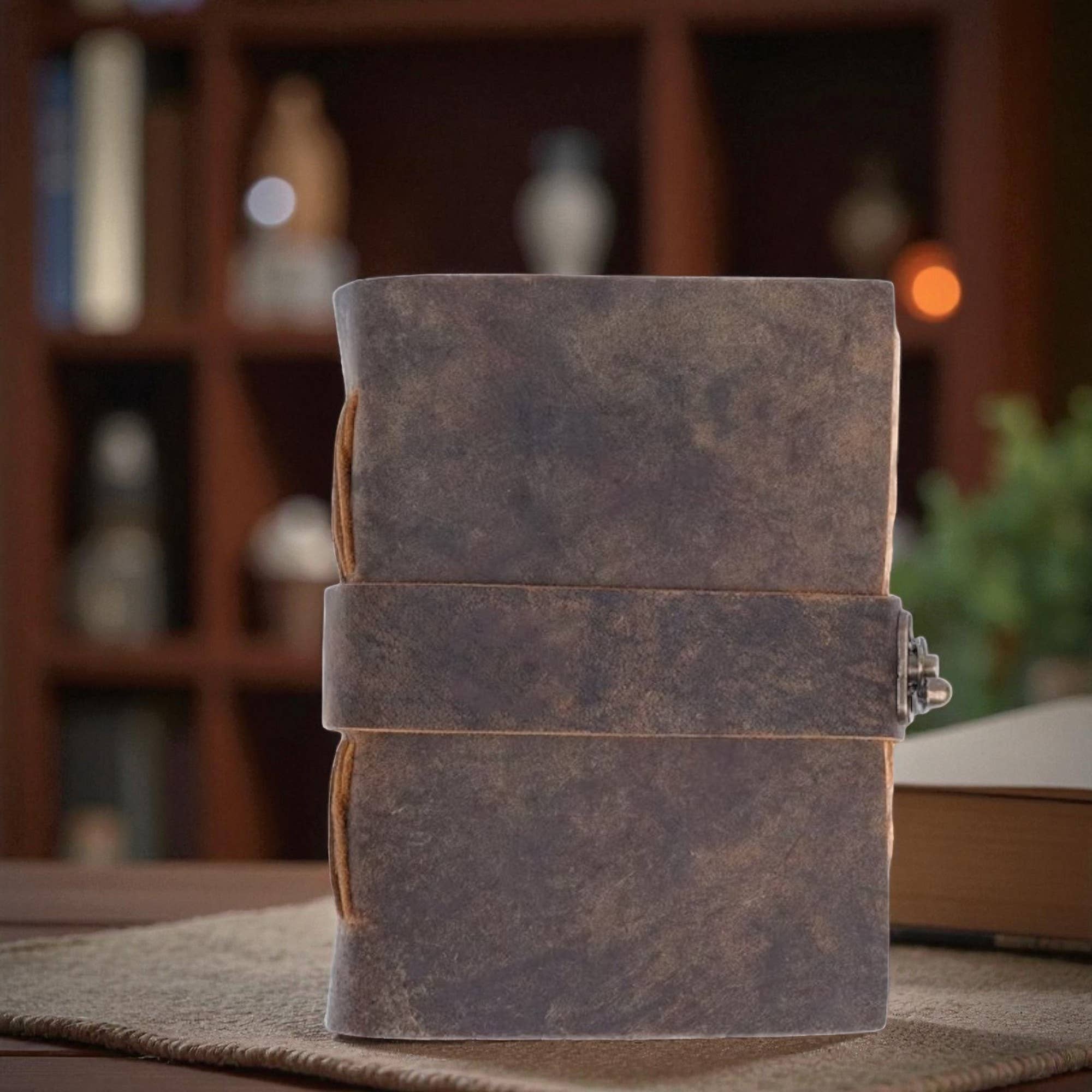 Leatherooze - Wholesale Journal/Diary - buff-brown leather journal with leather strap 7x5 inches2