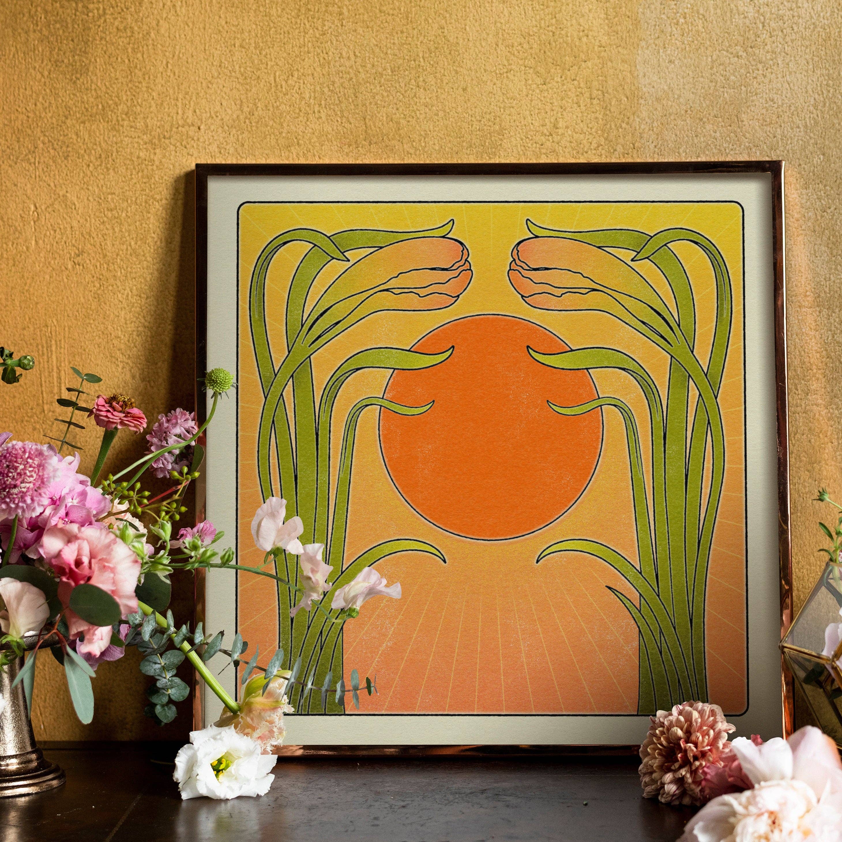 Sleepy Orange Goods - Wholesale Art Print - Sunrise Art Print1