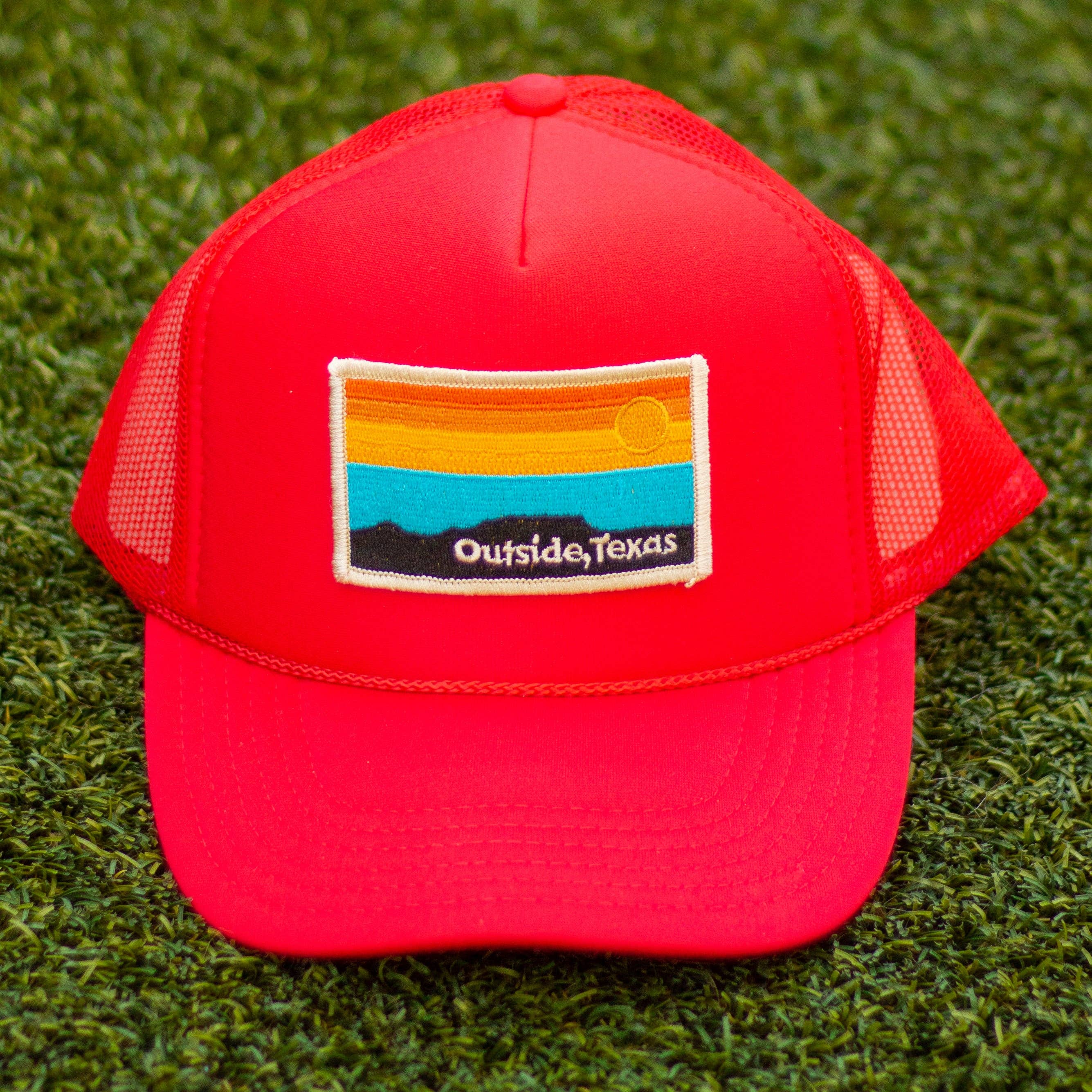 Outside, Texas - Wholesale Trucker Hat - Unisex - OTX Foam Trucker: Horizon Patch32