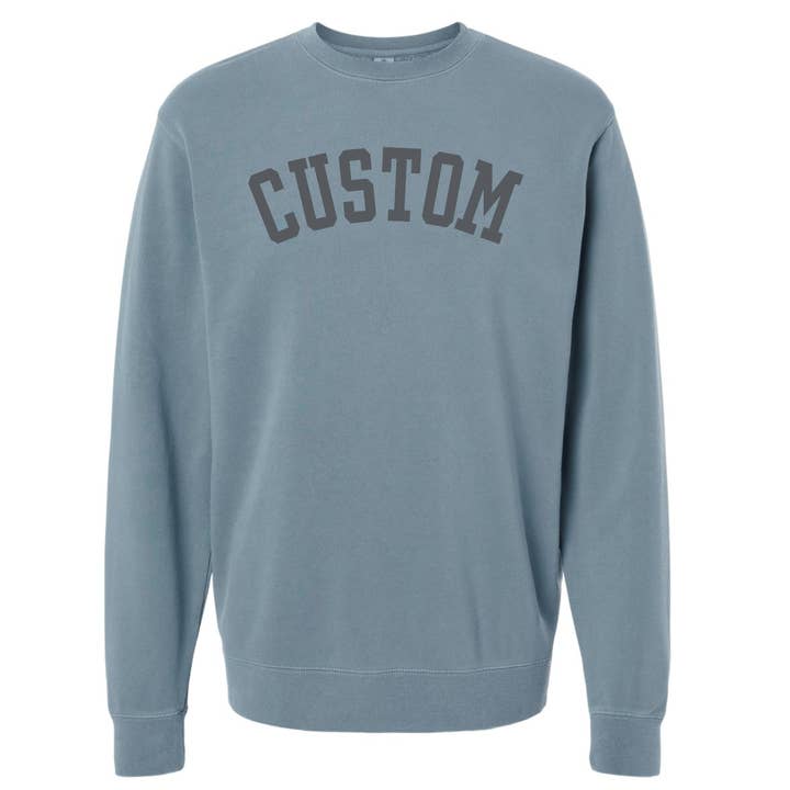 Jupmode - Wholesale Graphic Sweatshirt - Unisex - Custom Puff Print Tone on Tone Sweatshirt8