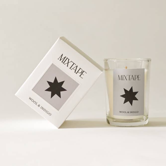 Mixtape Candle for wholesale by Wool & Indigo