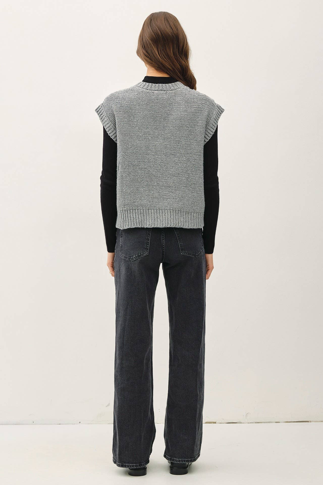 Be Cool - Wholesale Sweater Vest - Women's - CHUNKY CABLE KNIT SWEATER VEST15