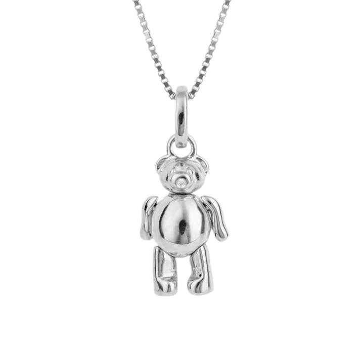 Pendentif ours en peluche avec diamant 36-41 cm pour la vente par Gecko Jewellery