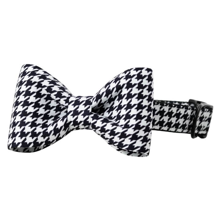 Sort & hvid hundetand butterfly hundehalsbånd for engroshandel hos Crew LaLa