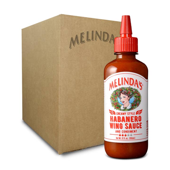 Melinda’s Foods, LLC - Wholesale Hot Sauce - Melinda's Creamy Style Habanero Wing Sauce (6 pk Case)
