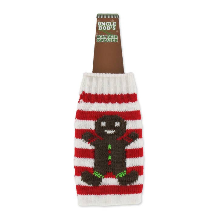 DM Merchandising - Wholesale Drink Huggers & Koozies - Uncle Bob's Ugly Sweater Bottle Sweaters