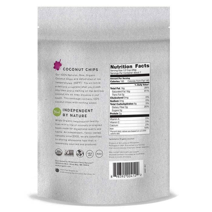 Wildly Organic - Wholesale Chips - Organic Coconut Chips