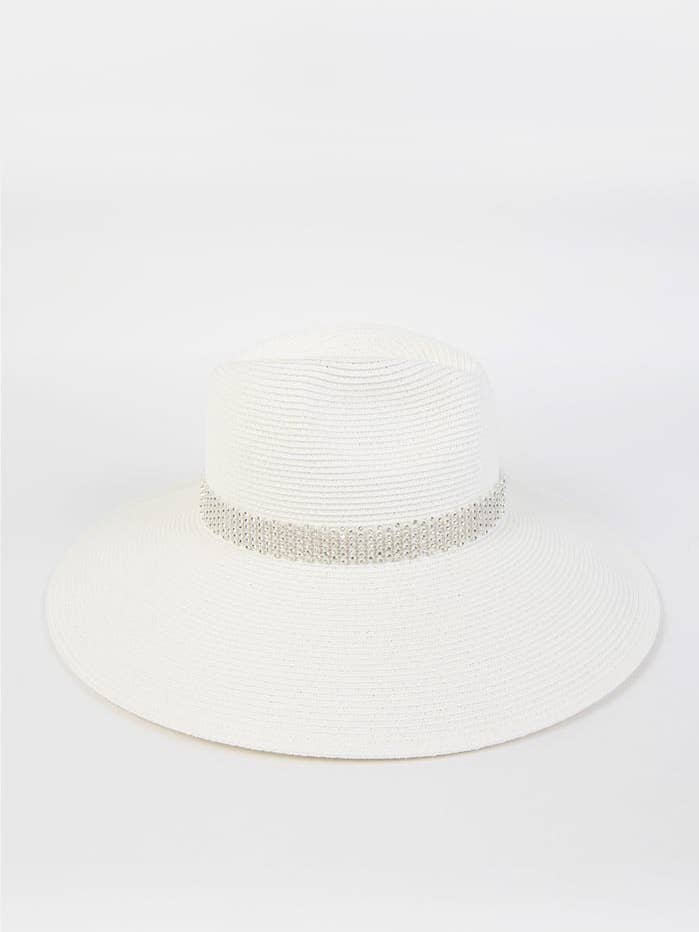 Lorena Hat - Hvid for engroshandel hos Pia Rossini Ltd
