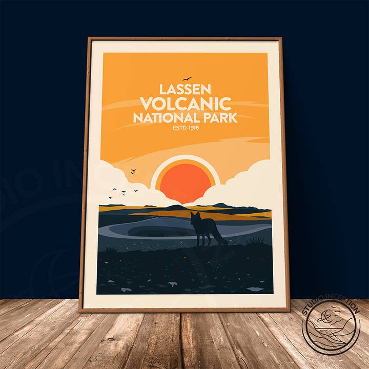Lassen Volcanic National Park Traditional Style Print for wholesale by Studio Inception
