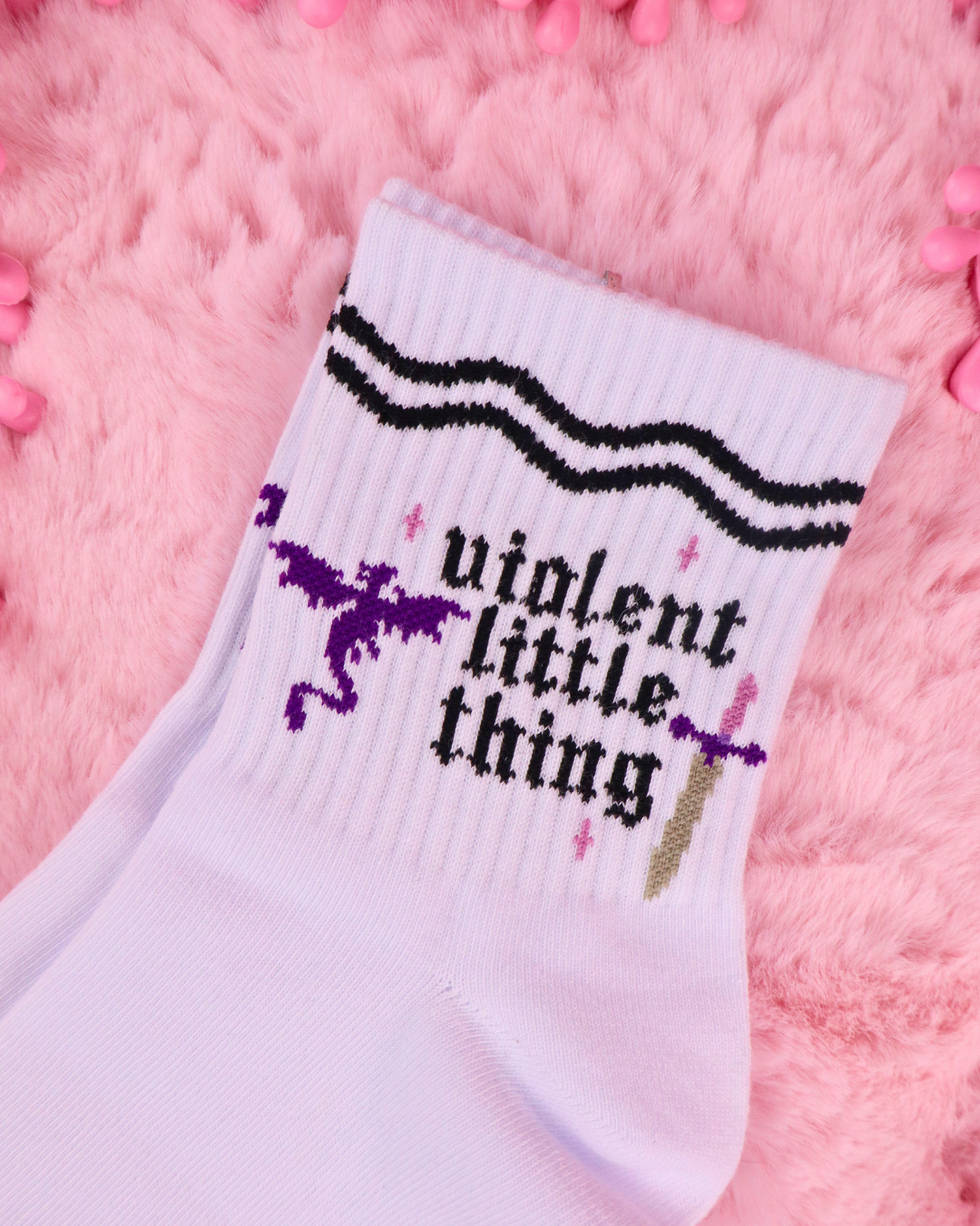 Miessol - Wholesale Socks - Women's - Violent Little Thing Bookish Socks for Book Lovers5