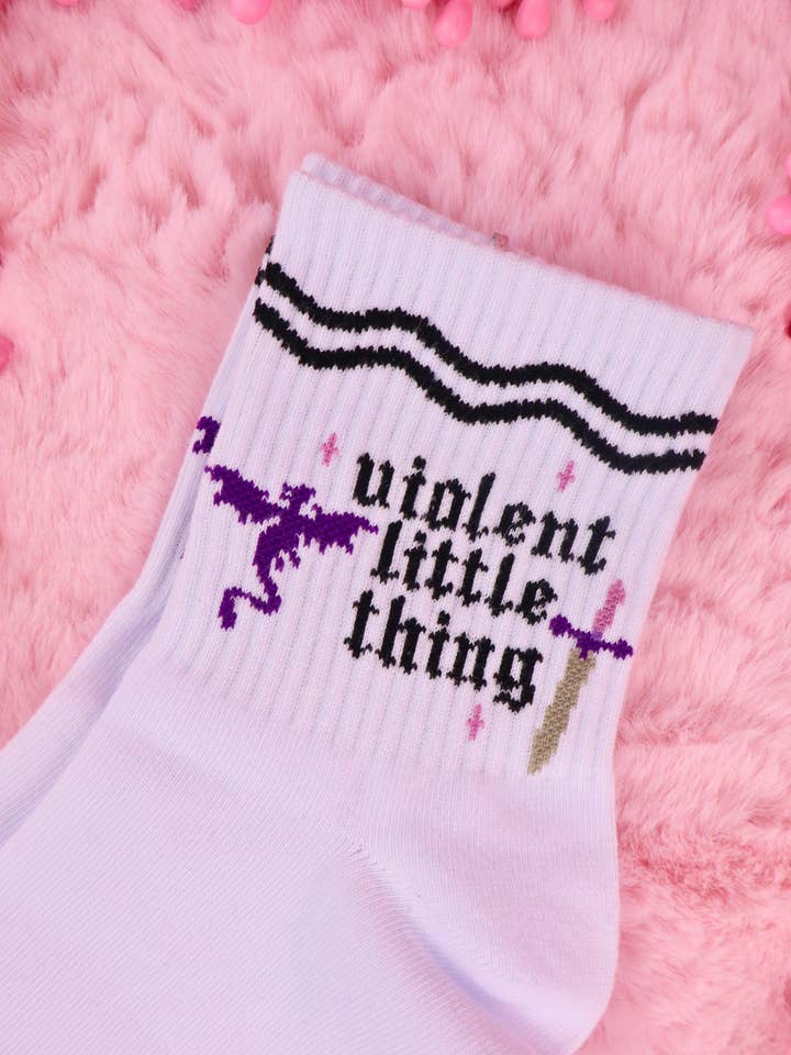 Miessol - Wholesale Socks - Women's - Violent Little Thing Bookish Socks for Book Lovers5