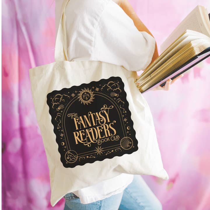 Literari Goods, Co | Book Themed Candles + Gifts - Wholesale Tote Bag - Women's - Canvas bookish tote bag - book store gift - fantasy readers