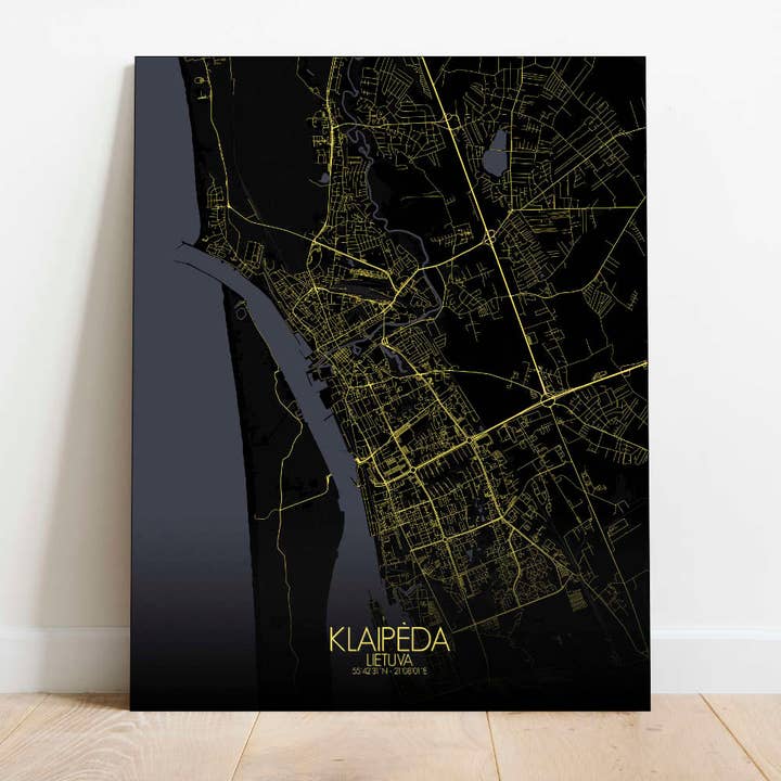 Plakat af Klaipeda | Litauen for engroshandel hos mapospheres