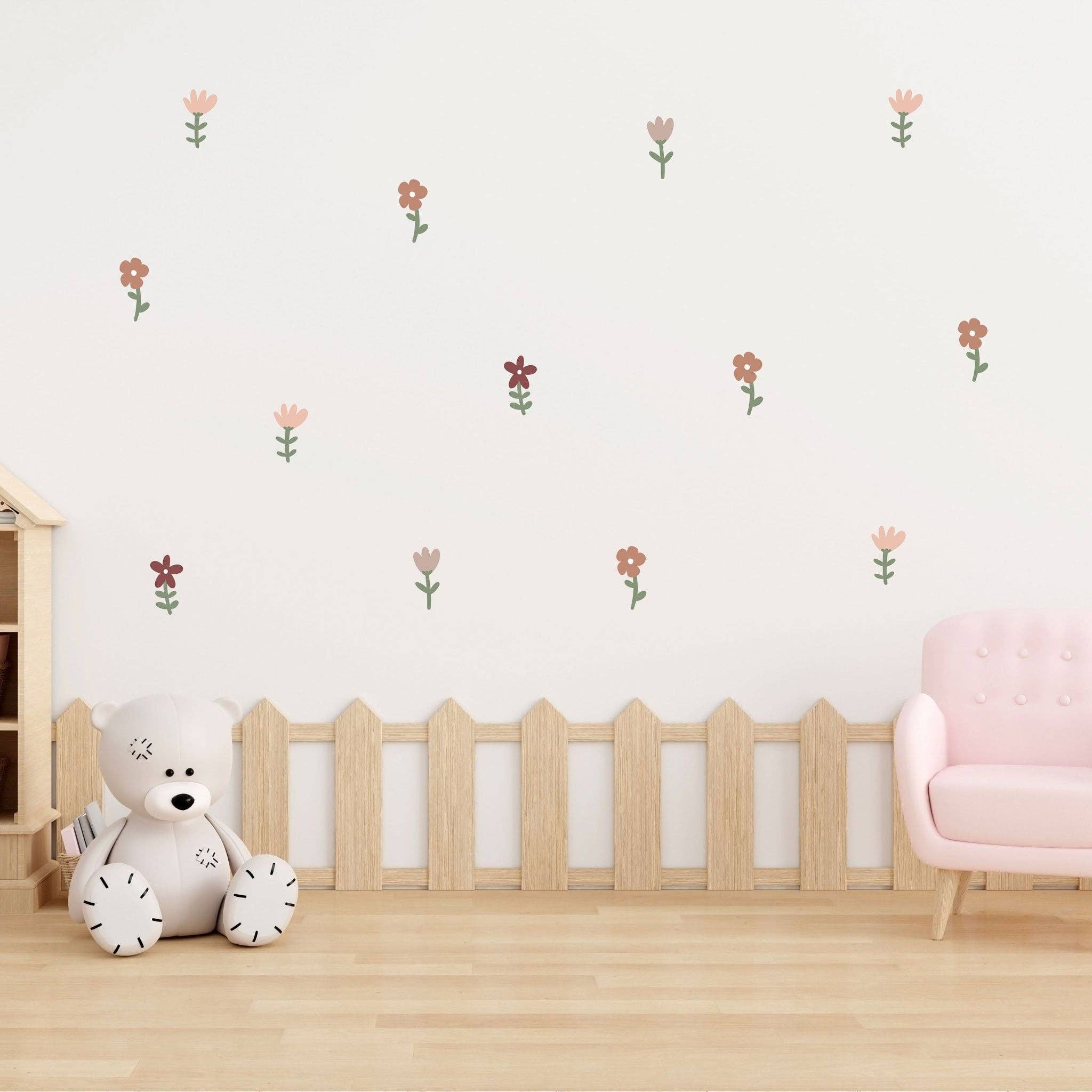 Hello Beautiful Designs – wholesale Wall decal/stickers – Flower Wall Sticker Nursery Wall Sticker Girls Bedroom Decor Girl Wall Sticker Kids Room  Floral Wall Sticker Girl Nursery Decor Wall Decals3