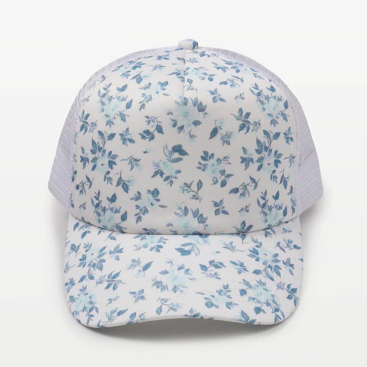 David And Young - Wholesale Trucker Hat - Women's - FLORAL PRINT FOAM TRUCKER HAT