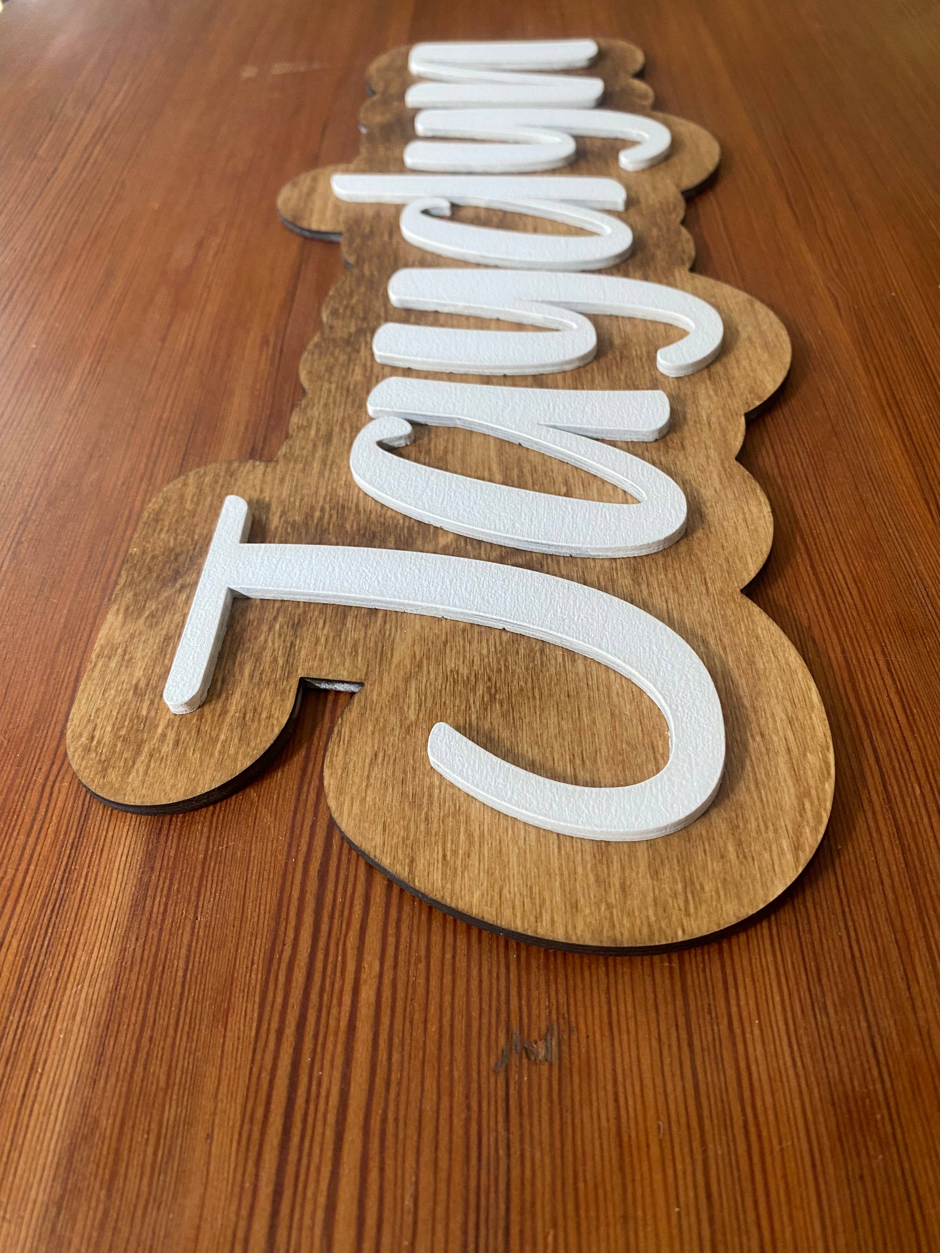 Munsell Made - Wholesale Sign - Custom Wood Sign - Child's or Baby's Name Sign2