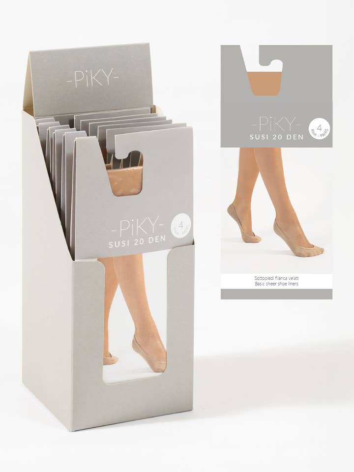 Protège-pieds pour Femme, Socquettes Invisibles 20 DEN 2 PAIRES pour la vente par PIKY