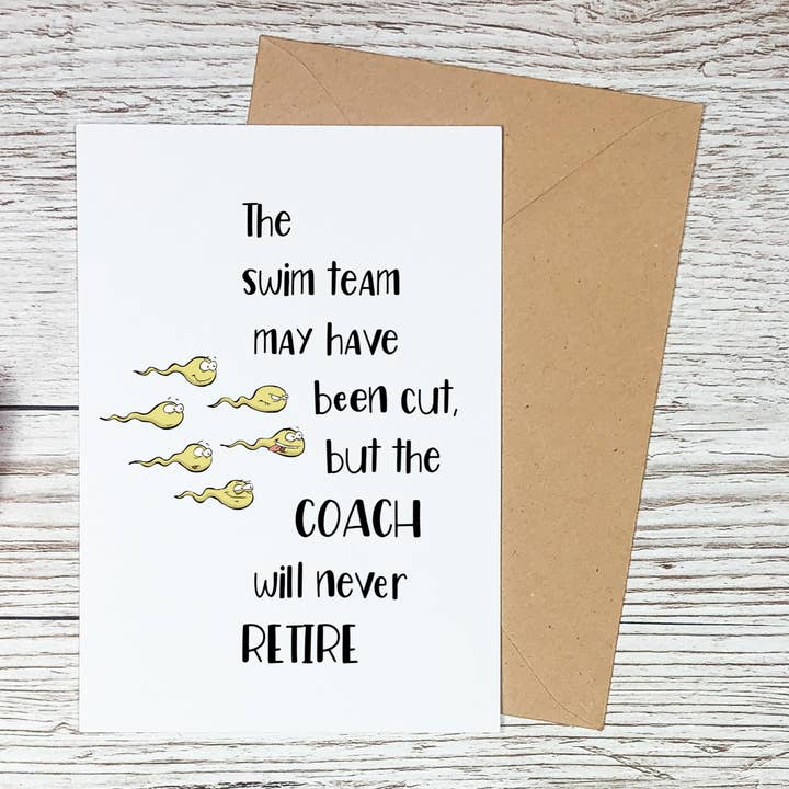 Funny Vasectomy Card for wholesale by Sorry Not Sorry Co