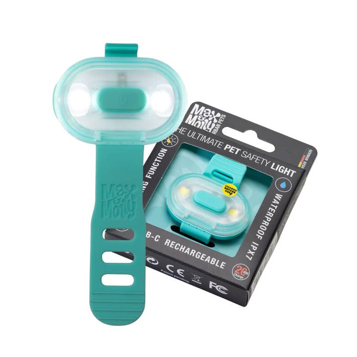 Max & Molly - Wholesale Pet Collar - Dog - Matrix 2.0 Ultra LED - Safety Light Turquise4