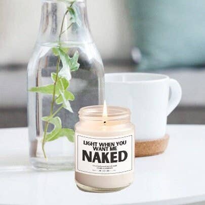 Light When You Want Me Naked - Funny Men's Valentine Gift for wholesale by PEARL AND COMPANY, LLC