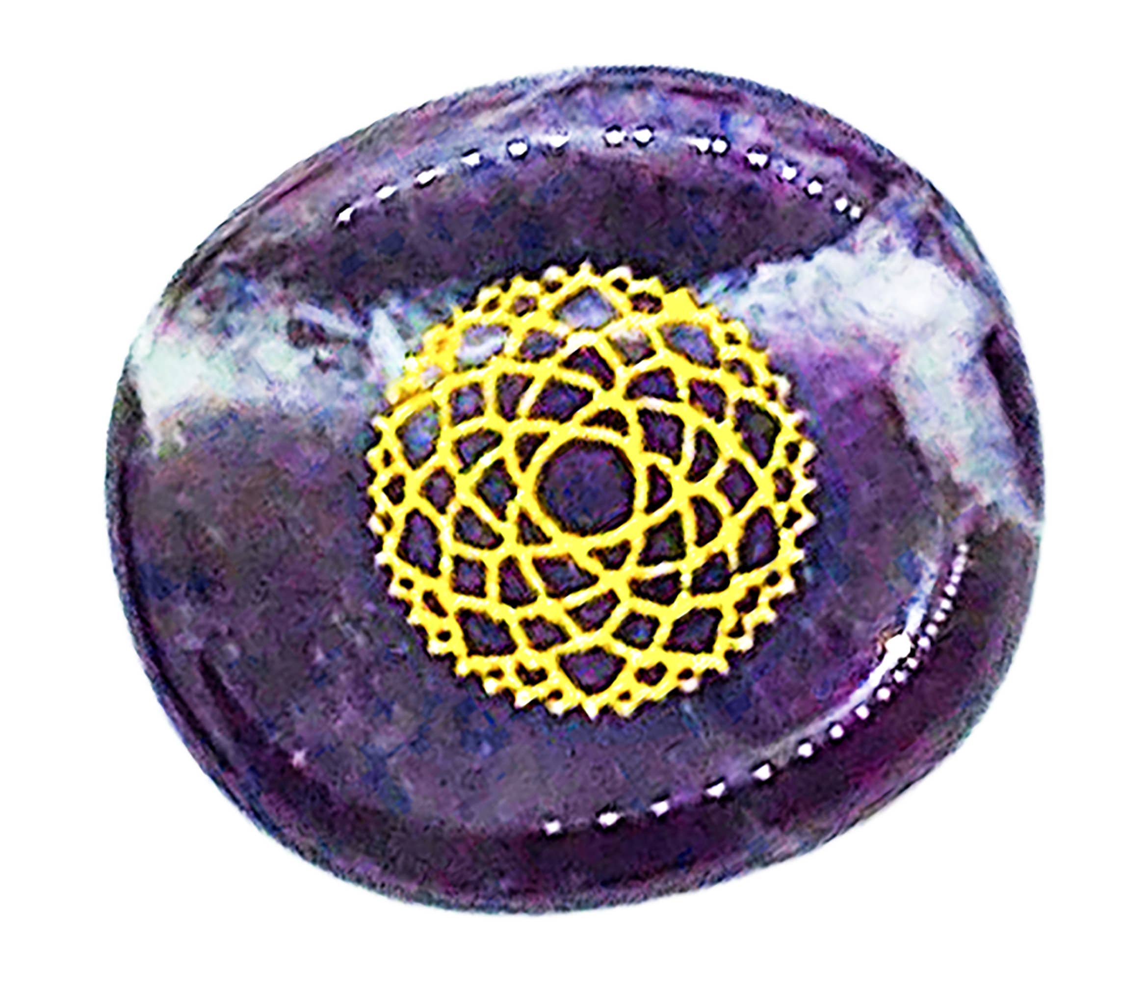 Deep Healing Light - Wholesale Spiritual Stone/Crystal - Chakra Stones, Engraved Symbols - Reiki Healing - Polished12