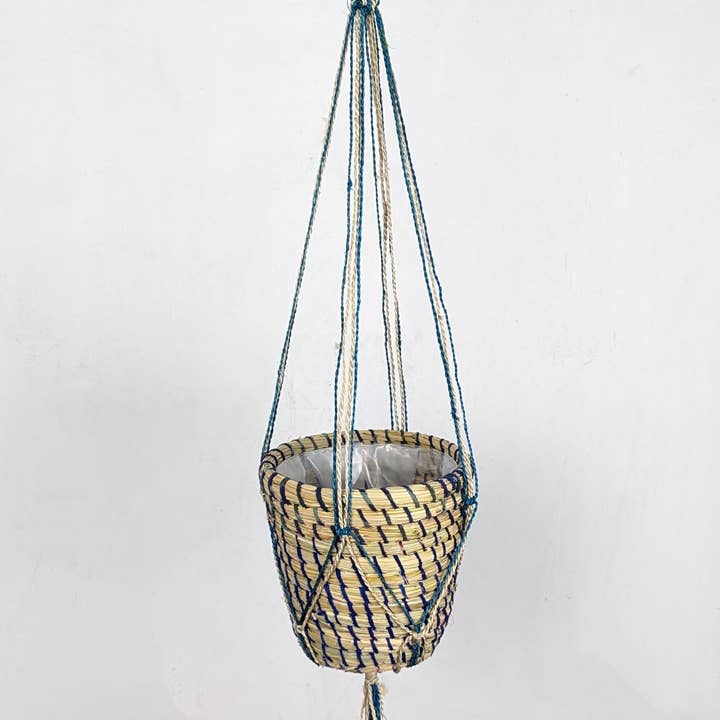 BaSE - Wholesale Hanging planter - Jute & Kaisha "Shika" Hanging Planter5
