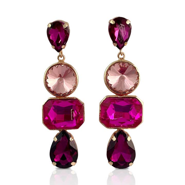 Gweneth Strass-Tropfenohrringe für den Großhandel von AXESSI