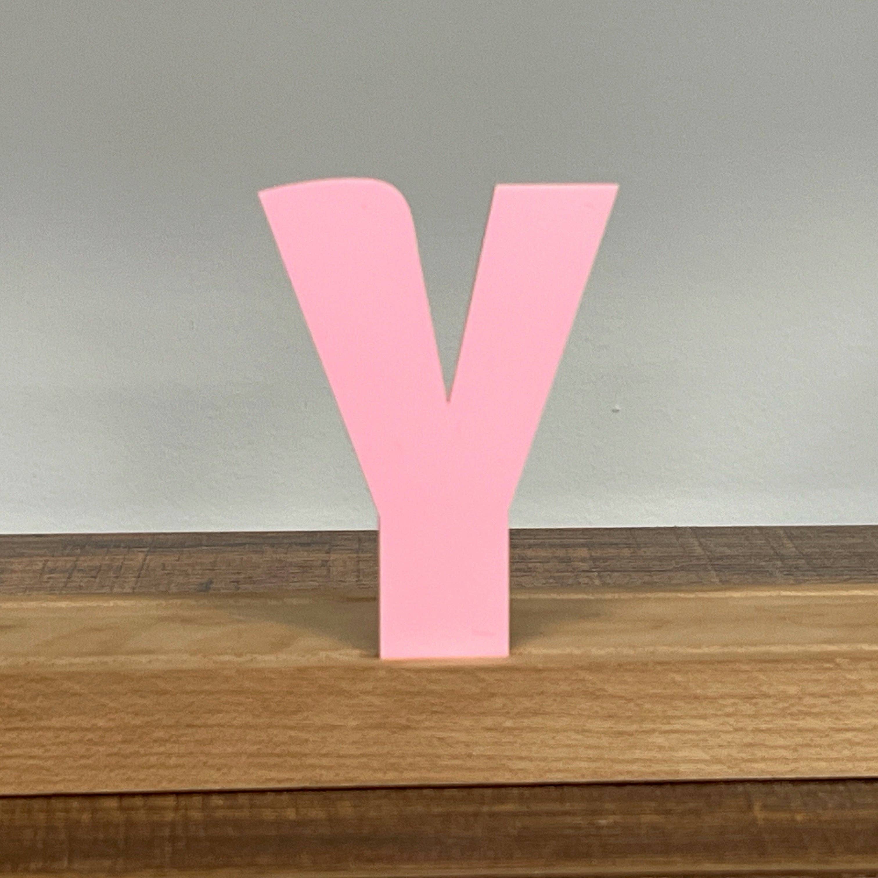 Artifacture - Wholesale Sign - Kryliq Individual Letters: 3" Craftsman Style- Matte Pastel Pink26