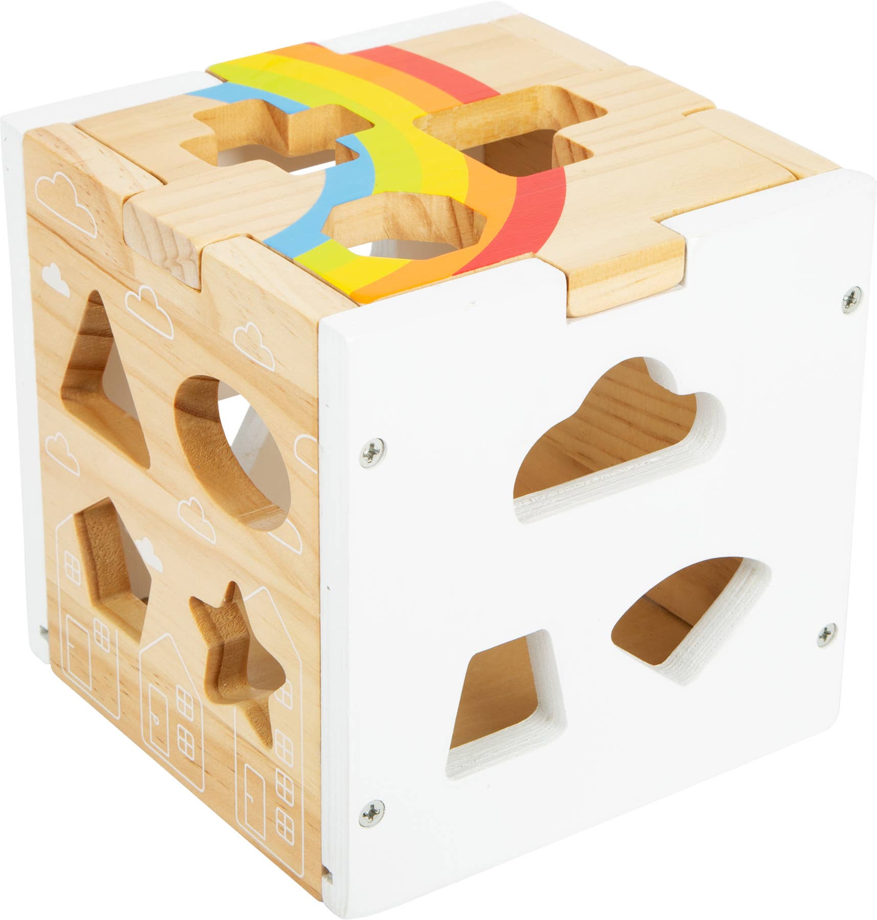 small foot - Wholesale Wood Toy - Kids - Shape-Fitting Cube Rainbow2