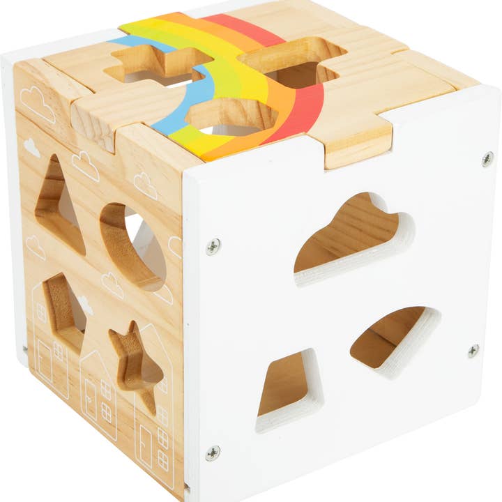 small foot - Wholesale Wood Toy - Kids - Shape-Fitting Cube Rainbow2