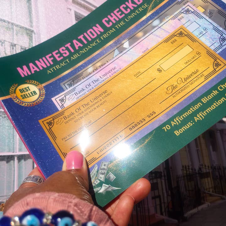 Roll Pretty - Wholesale Body, Mind & Spirit - Manifestation Checkbook - Law of Attraction & Abundance8