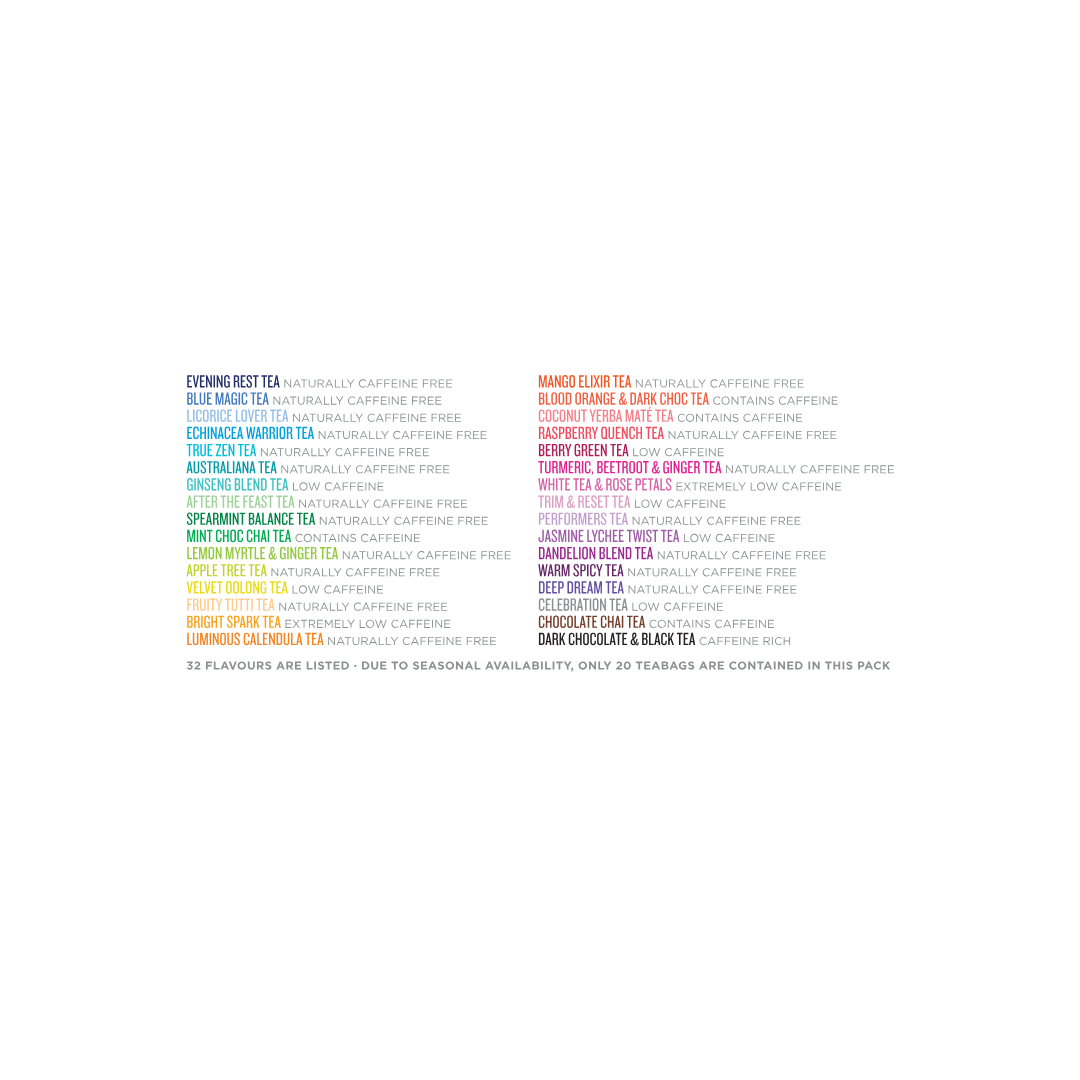 Tea Tonic – Großhandel Teebeutel – Probierbox 20 Teebeutel1